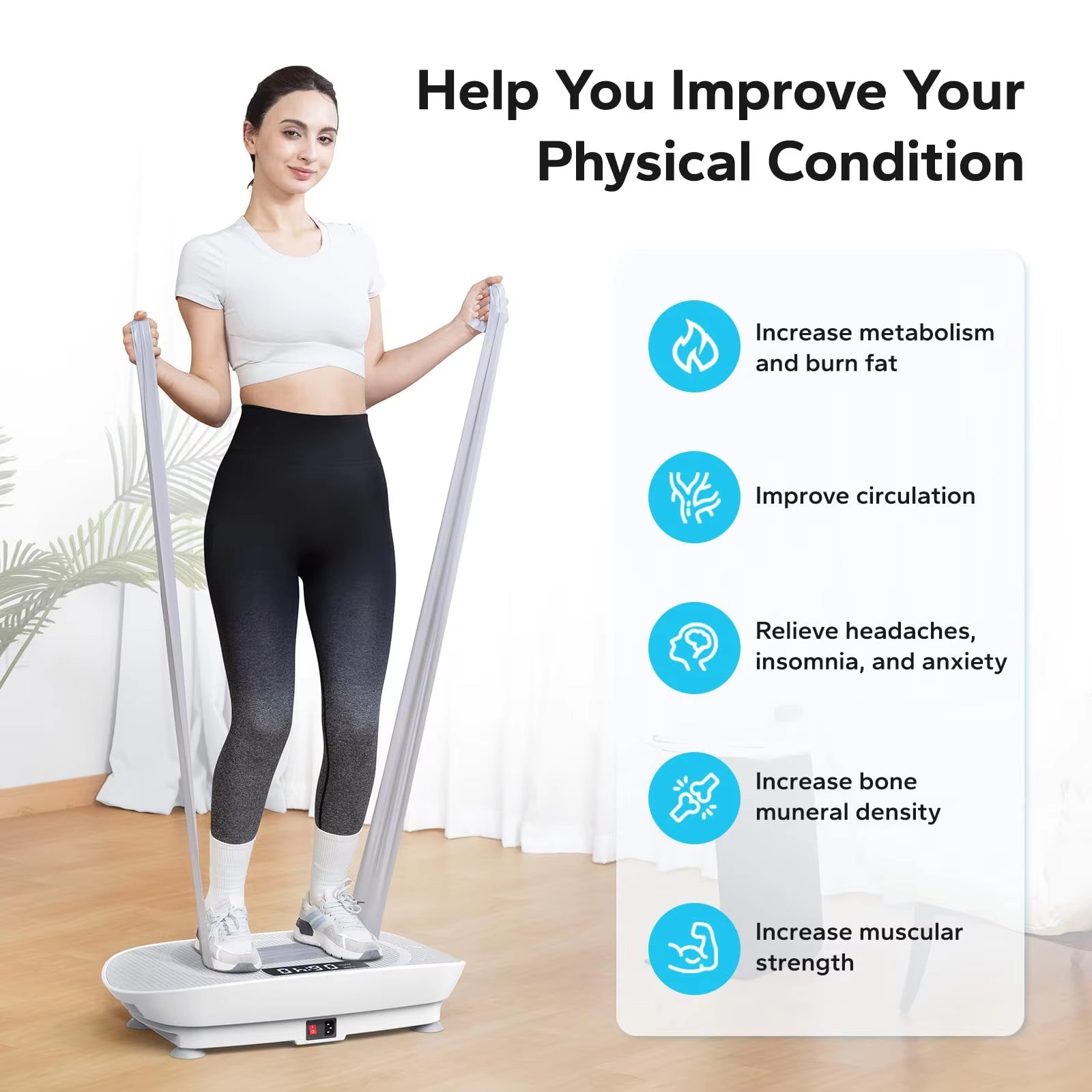 Transform Your Body with the Ultimate Vibration Plate Fitness Machine – Full-Body Workout for Weight Loss & Toning